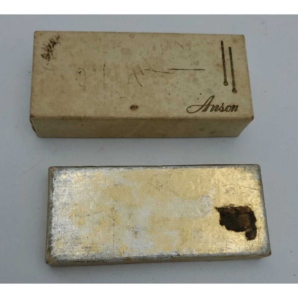 Mechanical Pencil Tie Clip Anson Red Stone Vintage with Original Box READ‎